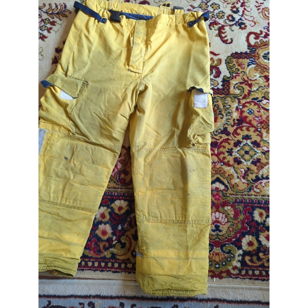 Retired Firefighter Gear Turnout Pants FIRE USED Size 38 Waist Regular See Pics - Picture 3 of 9